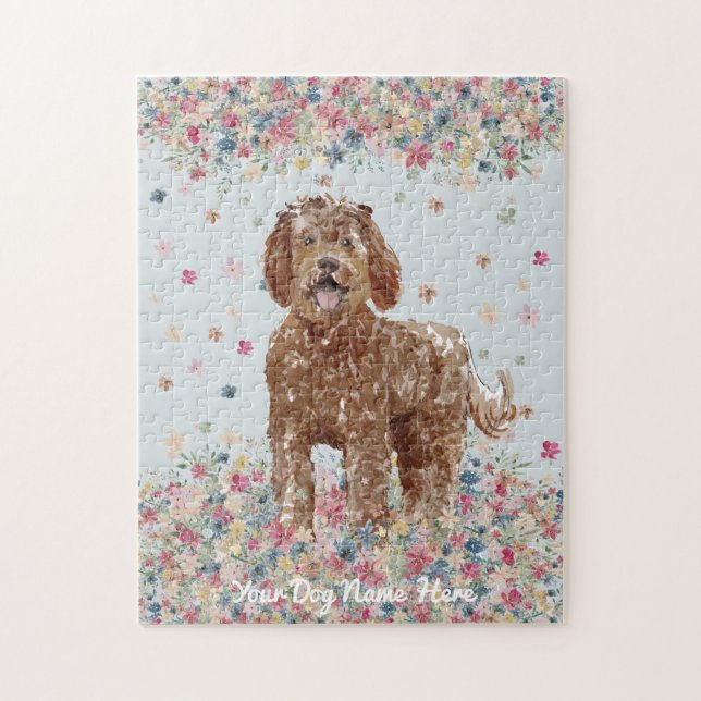 Brown Labradoodle cutest dog Jigsaw Puzzle (Vertical)