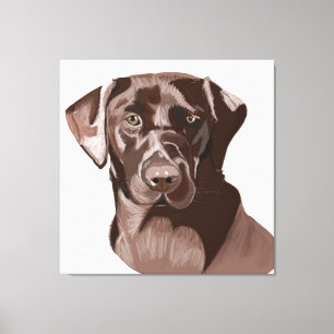 Brown Labrador Canvas Print