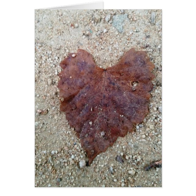 Brown Leaf Heart (Front)