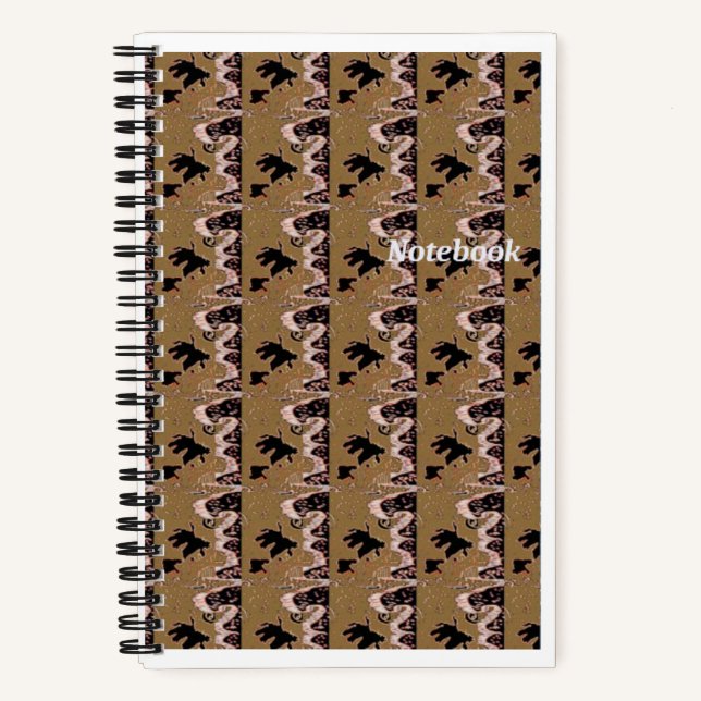Brown Leafs Spiral Notebook (Front)