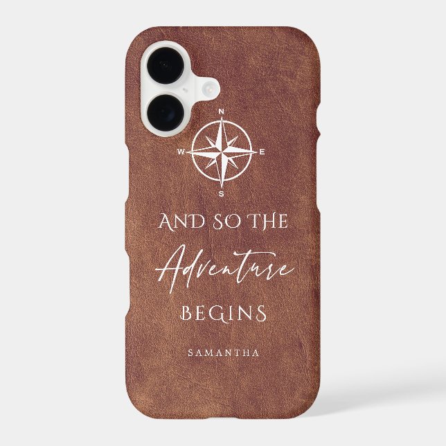  Brown Leather Adventure Personalized (Back)