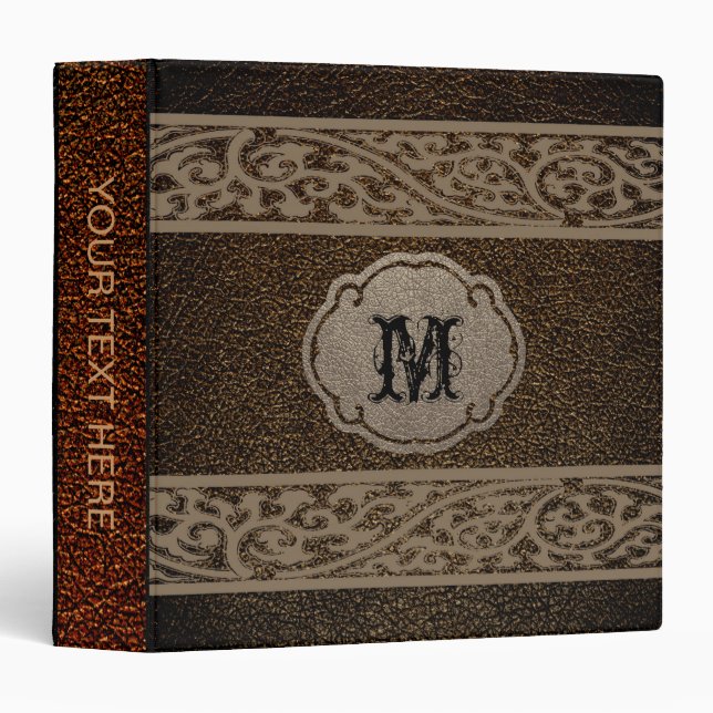 Brown Leather Binder (Front/Spine)