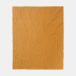Brown Leather, Closeup Texture Background. Fleece Blanket