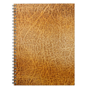 Brown Leather: Detailed Texture Closeup Notebook