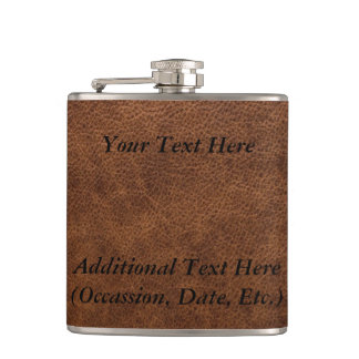 Brown Leather Hip Flask