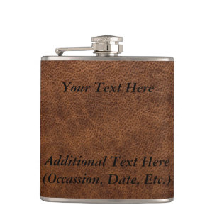 Brown Leather Hip Flask