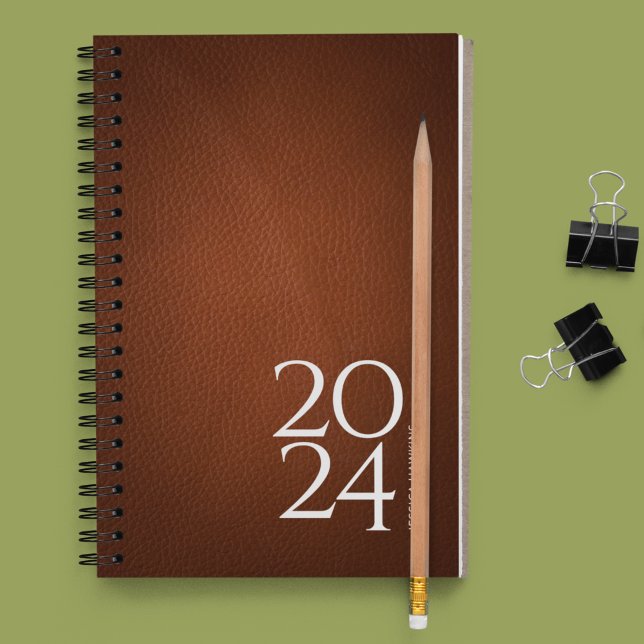 Brown Leather Image Personal 202x Weekly Planner (Creator Uploaded)