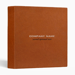 Brown Leather Pattern Simple Look Customized Binder