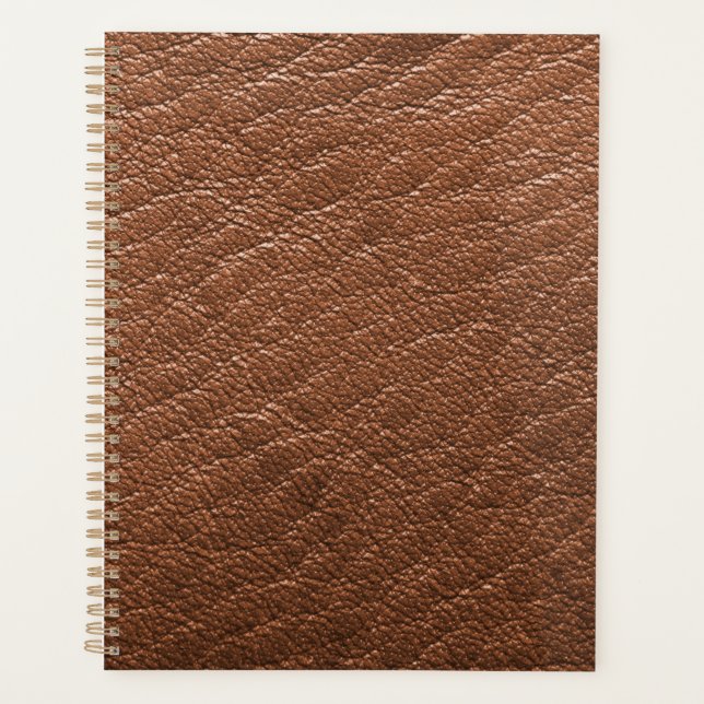 brown leather  planner (Front)