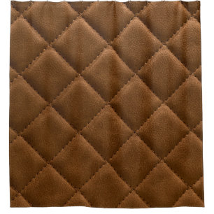 Brown leather, rhombus pattern drawing