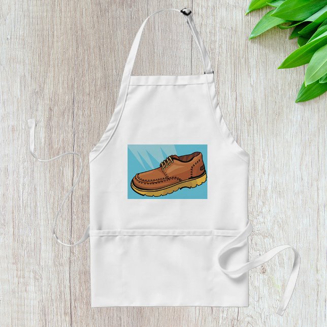 Brown Leather Shoe Retro Work Boot Standard Apron (Creator Uploaded)