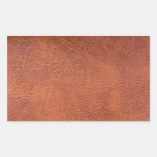 Brown leather sticker