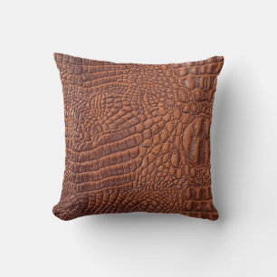 Brown leather texture backgrounddesign,fond,abstra throw pillow