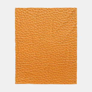 Brown leather texture closeup fleece blanket