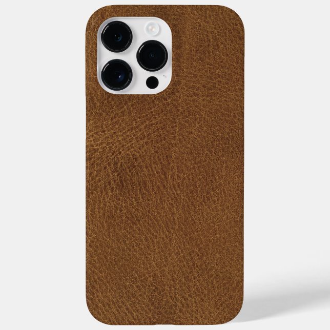 Brown Leather Texture Print Case-Mate iPhone Case (Back)