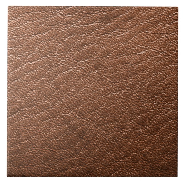 Brown leather texture tile (Front)
