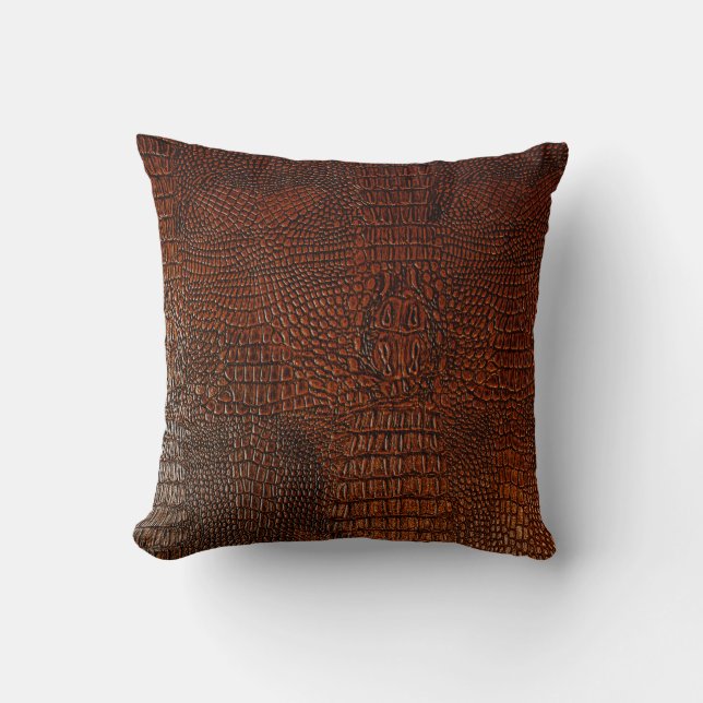 Brown leather textureleather,abstract,antique, ,ba throw pillow (Front)