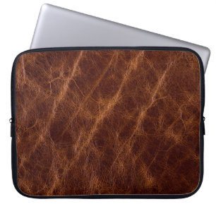 Brown leather textureleather,texture,abstract,acce laptop sleeve