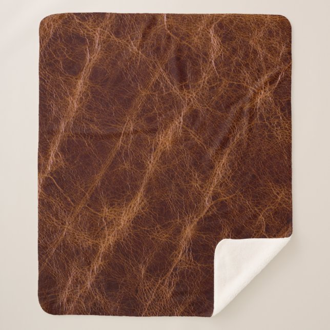 Brown leather textureleather,texture,abstract,acce sherpa blanket (Front)