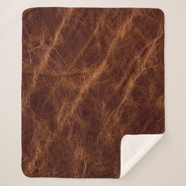 Brown leather textureleather,texture,abstract,acce sherpa blanket (Front)