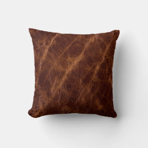 Brown leather textureleather,texture,abstract,acce throw pillow