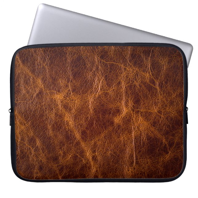 Brown leather textureleather,texture,background,ar laptop sleeve (Front)