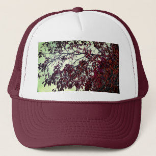 Brown leaves trucker hat