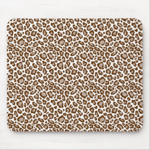 Brown Leopard Print Mouse Pad