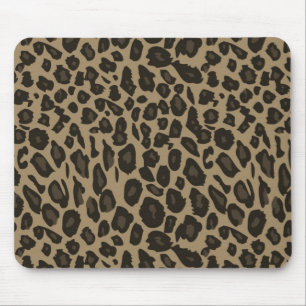Brown Leopard Print Mouse Pad