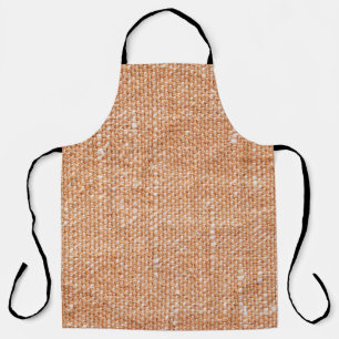 Brown Linen Canvas Texture Background Apron