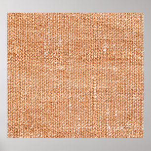 Brown Linen Canvas Texture Background Poster