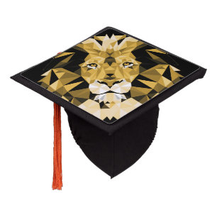 Brown Lion Graduation Cap Topper