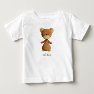 Brown Little Bear Personalized Kids Baby  T-Shirt