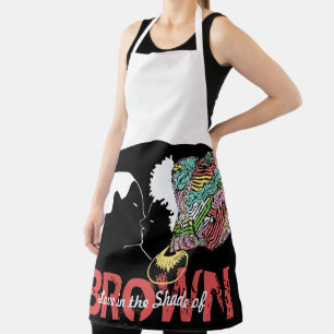 BROWN LOVE APRON