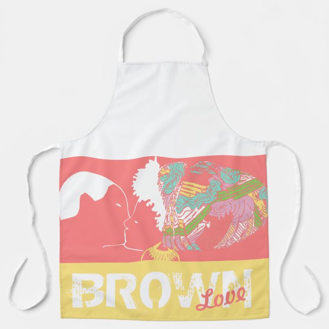BROWN LOVE APRON (Front)