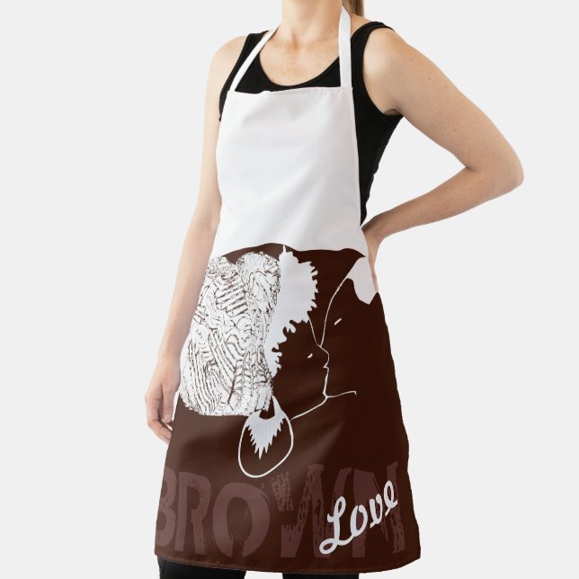BROWN LOVE APRON (Insitu)