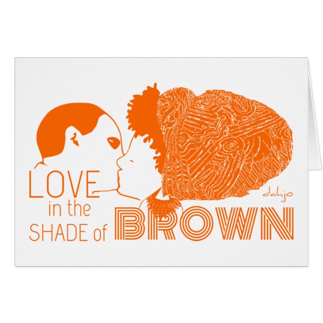BROWN LOVE in ORANGE (Front Horizontal)