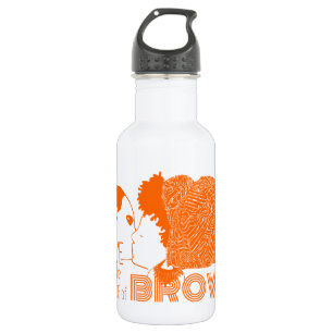 BROWN LOVE in ORANGE 532 Ml Water Bottle