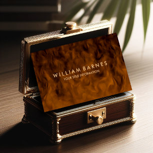 Brown Mahogany Business Card