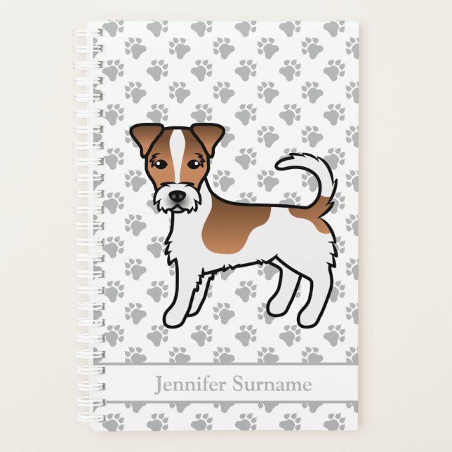 Brown manteau rond Jack Russell Terrier Chien et n (Devant)