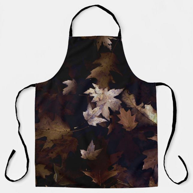 BROWN MAPLE LEAVES APRON (Front)