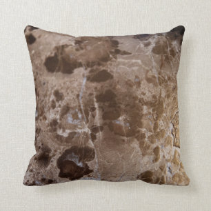 Brown Marble Delicado #1 #wall #decor #art Throw Pillow