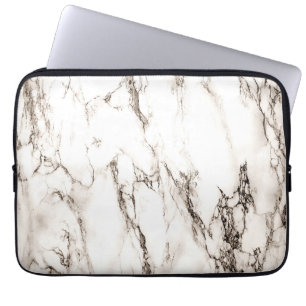 Brown Marble Laptop Sleeve