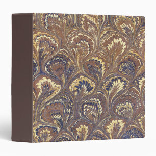 Brown Marbled Paper Binder