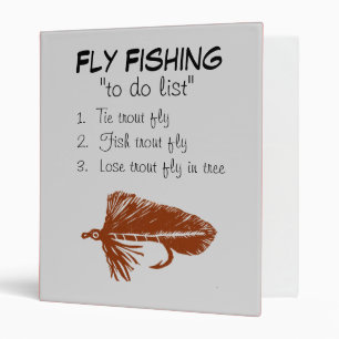 "Brown Matuka-To Do List" Fly Fishing Journal Binder