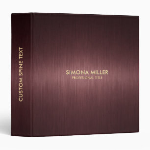 Brown Metallic Background Binder