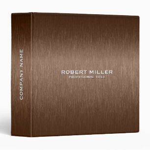 Brown metallic background white typography binder
