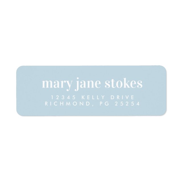 Brown Minimal Modern Typography Return Address (Front)