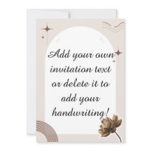 Brown Minimalist Boho Notes Customizable