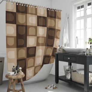 Brown Modern Boho Arch Geometric Aztec Pattern